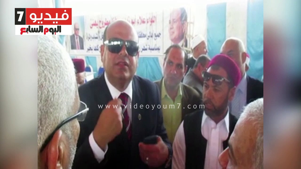 محافظ مطروح ومدير الأمن يستقبلان المهنئين بالعيد