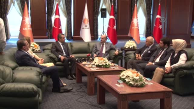 Siyasi Partilerde Bayramlaşma - DSP Heyeti, AK Parti'yi Ziyaret Etti