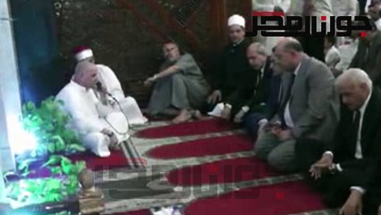 عبد العال والهياتمى والقيادات يؤدون صلاة العيد بمسجد الغريب بالسويس
