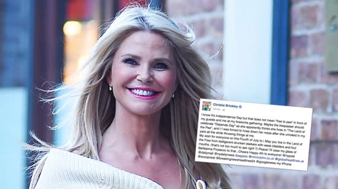 Christie Brinkley und der 'Pinkelvorfall'