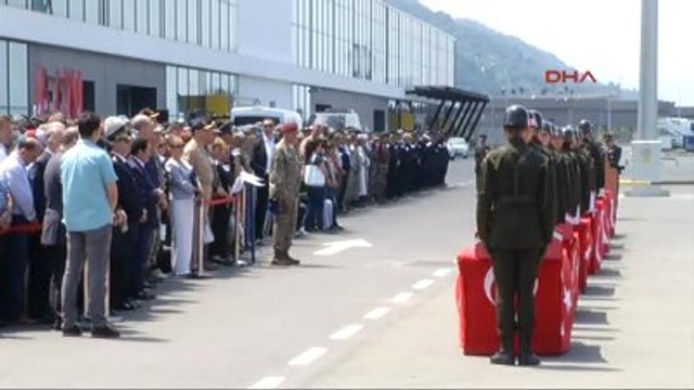 Ordu-Giresun Havalimanı?nda Alucra?da Düşen Helikopterde Hayatını Kaybedenler İçin Tören Yapıldı- 5