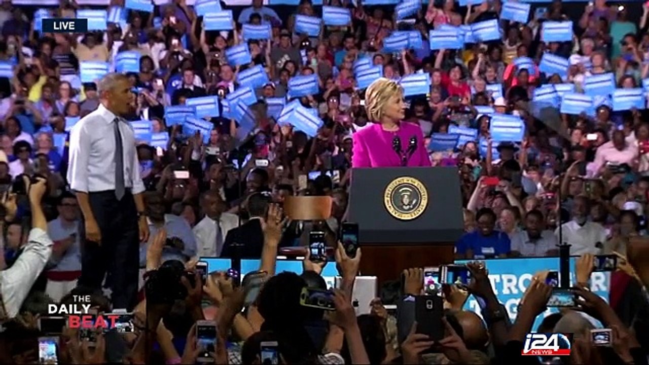 Obama joins Clinton on campaign trail as FBI rules out email probe charges