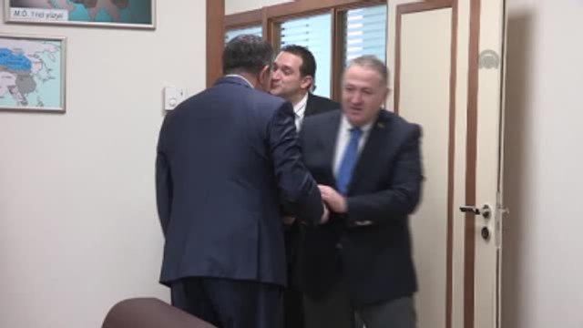 Siyasi Partilerde Bayramlaşma - DP Heyeti, MHP'yi Ziyaret Etti