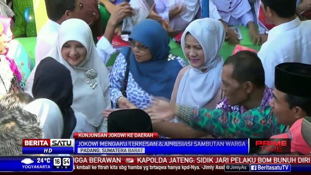 Jokowi Terkesan Sambutan Warga Kota Padang