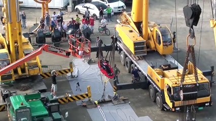 Рогатка для запуска людей в воздух со скоростью 200 км/ч