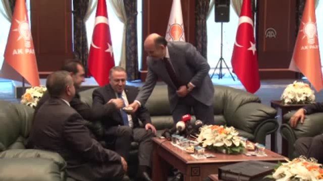 Siyasi Partilerde Bayramlaşma - Demokrat Parti Heyeti, AK Parti'yi Ziyaret Etti