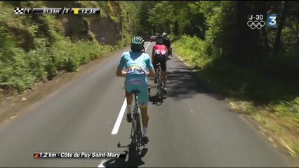 5e étape : Les coureurs abordent les premières pentes