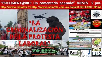 CRIMINALIZACIÓN PROTESTA PROTESTA LABORAL: CNTE 2 de 2