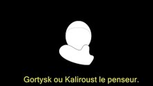 Intro professionelle effrayante et stylise beaucoup plus courte de gortysk ou kaliroust le penseur avec vegas pro