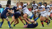 USA Eagles' Kimber Rozier's brilliant dummy through France's defence