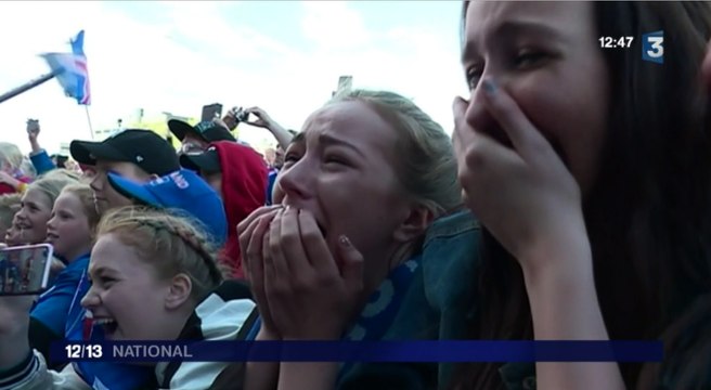 Les groupies de l'équipe de l'Iceland déchaînées ! - ZAPPING TÉLÉ DU 06/07/2016 par lezapping