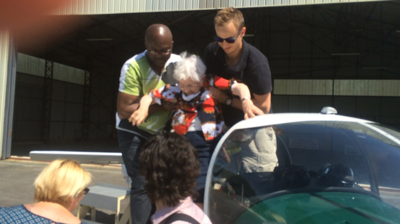 Baptême de l'air à la maison de retraite Korian