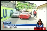 Violentos incidentes se registraron en el Cerro del Carmen de Guayaquil