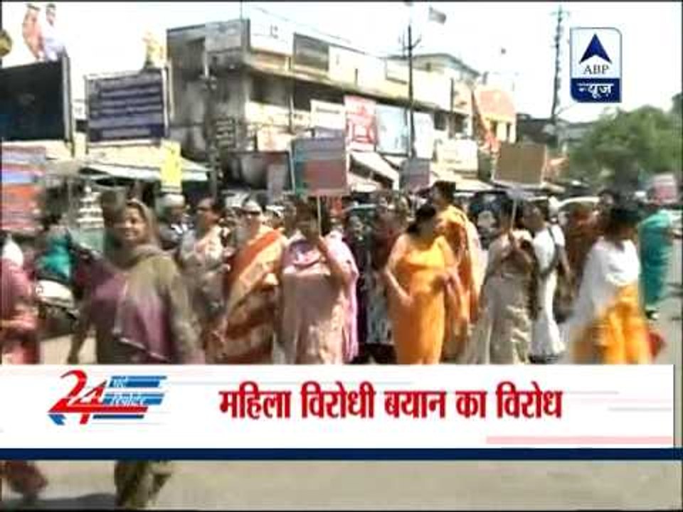BJP women activists stages protest against Jais...