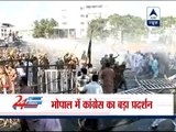 Bhopal: Cong workers march to CM's house, police use water cannons to disperse crowd