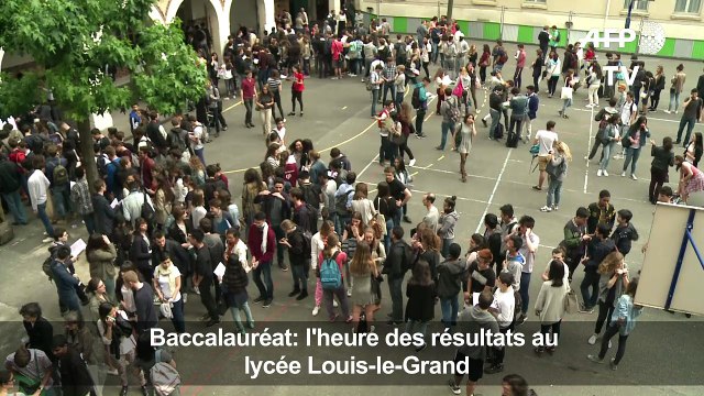 Baccalauréat: l'heure des résultats au lycée Louis-le-Grand