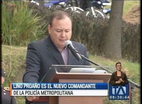 Lino Proaño es el nuevo Comandante de la Policía Metropolitana