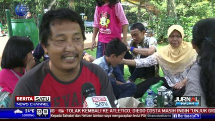Kebun Binatang Ramai Pengunjung Liburan Idulfitri