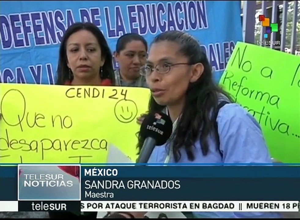 Escuelas de México paran labores en apoyo a la CNTE