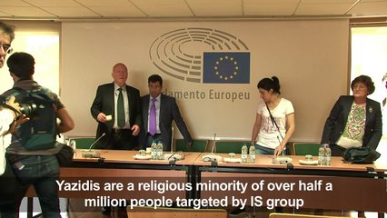 Yazidi teenager who escaped IS group urges EU to help refugees