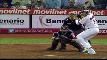 Segundo jonrón Carlos Rivero Leones del Caracas vs Navegantes del Magallanes 27/11/12