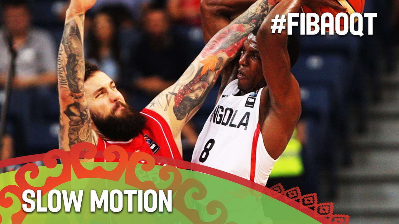 Angola v Serbia in slow motion!