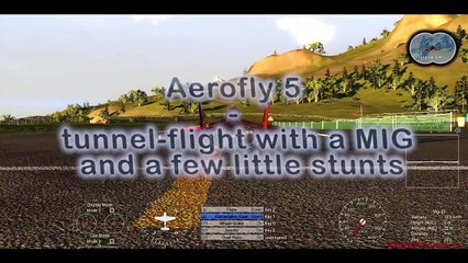 Aerofly 5 - cave flight and stunts with Mig-29