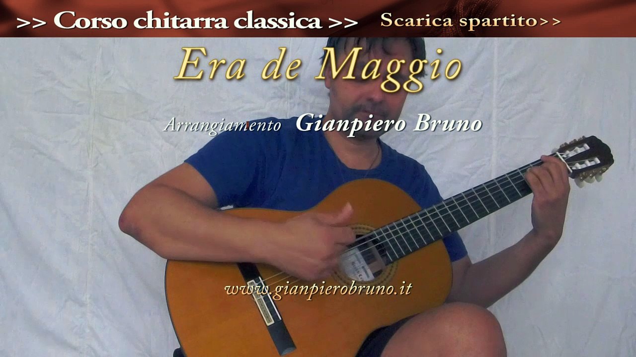 Era de Maggio spartito chitarra