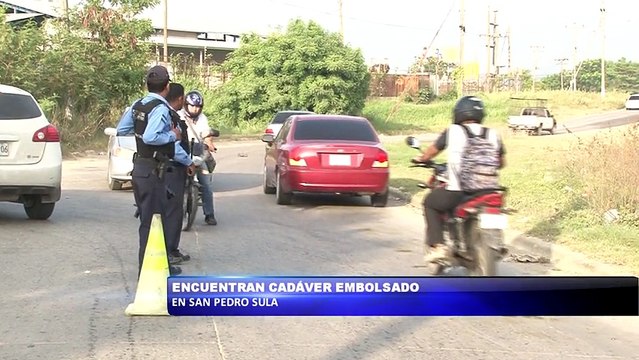 Encuentran cadaver embolsado en San Pedro Sula