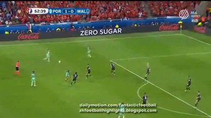 2-0 Nani Goal - Portugal 2-0 Wales