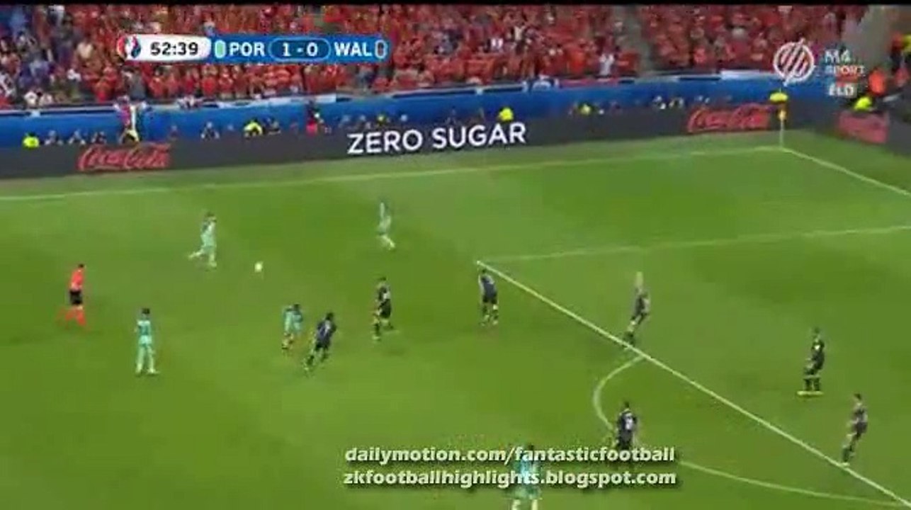 2-0 Nani Goal - Portugal 2-0 Wales