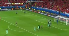 1-0 Cristiano Ronaldo  Goal -Portugal 1-0 Wales - 06-07-2016