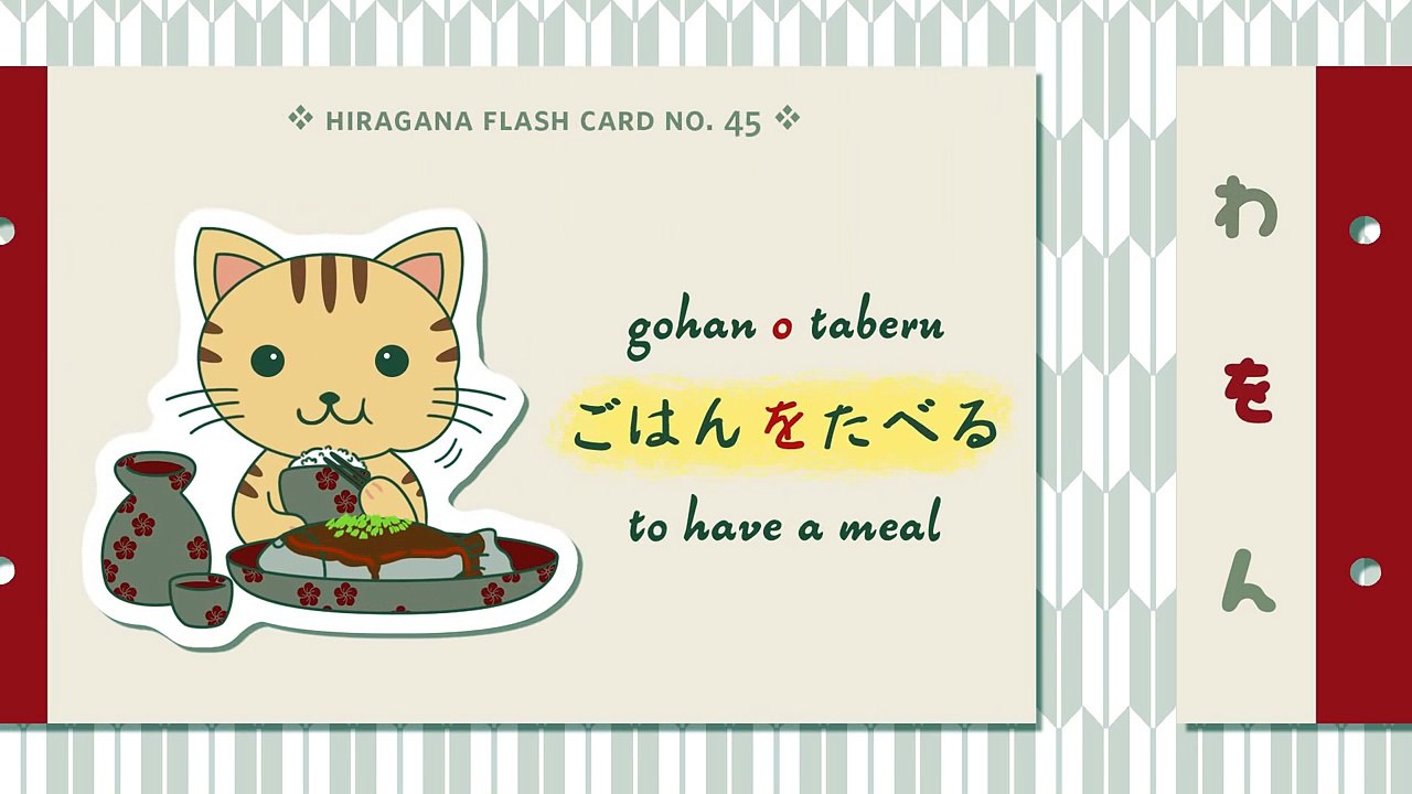 Hiragana Lesson 10 - WA WO N