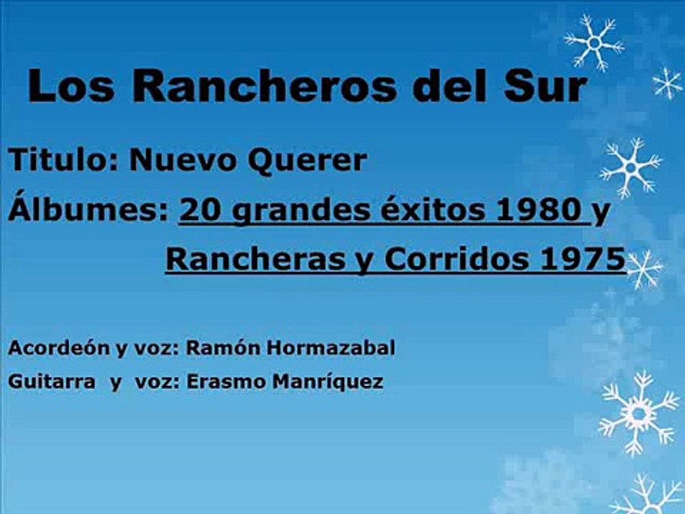 Los Rancheros del Sur,Nuevo Querer,20 Grandes Exitos