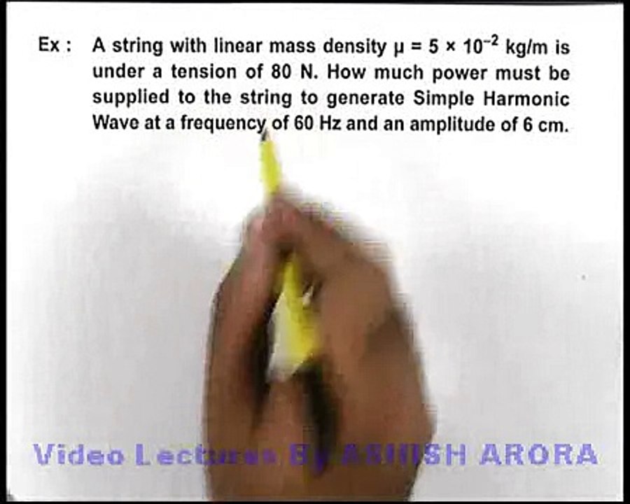 29. Physics | Waves Motion | Solved Example-13 on Wave Motion | by Ashish Arora