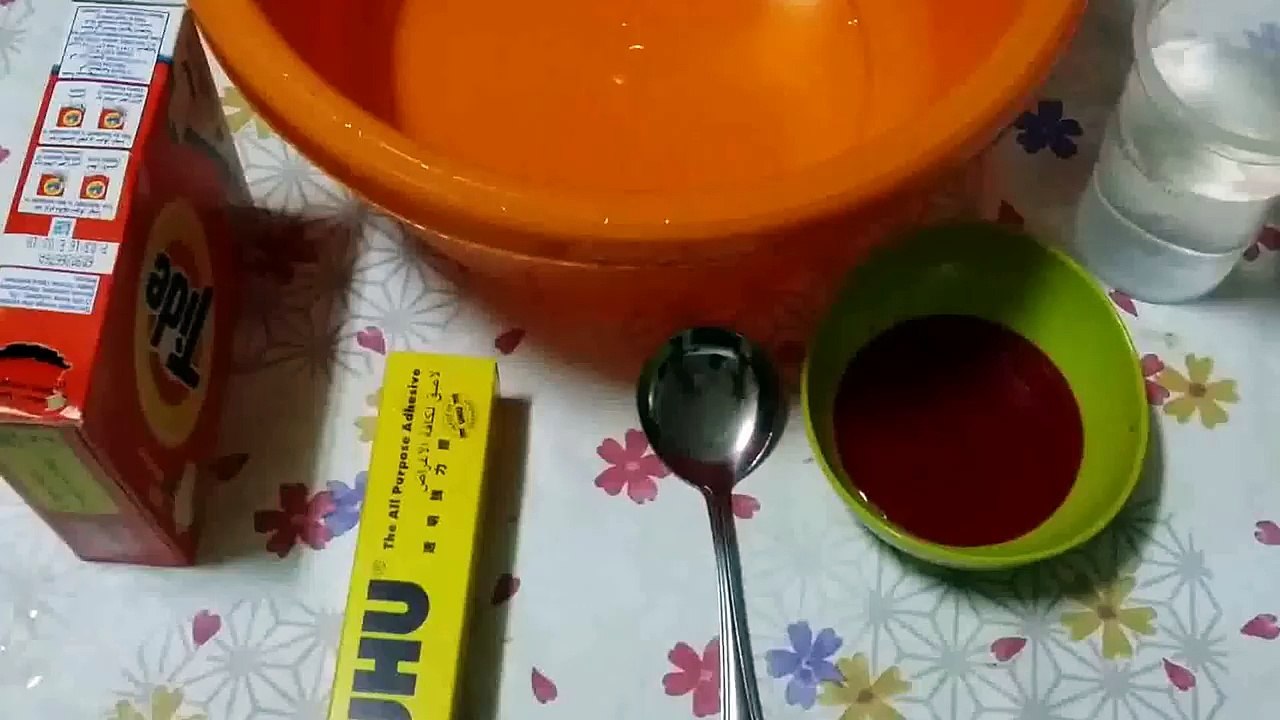How to create viscous slime 2016 -2017  طريقة عمل سلايم خفيف و لزج