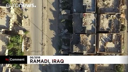 Devastation of Ramadi shown from the air