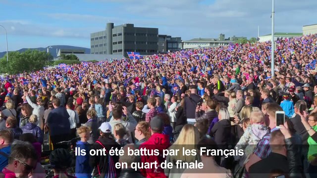 Euro-2016 - Les Islandais fêtés en héros à Reykjavik