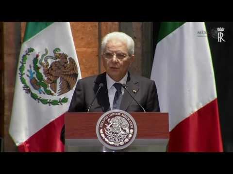 Messico - Dichiarazioni alla stampa del Presidente Mattarella (04.07.16)