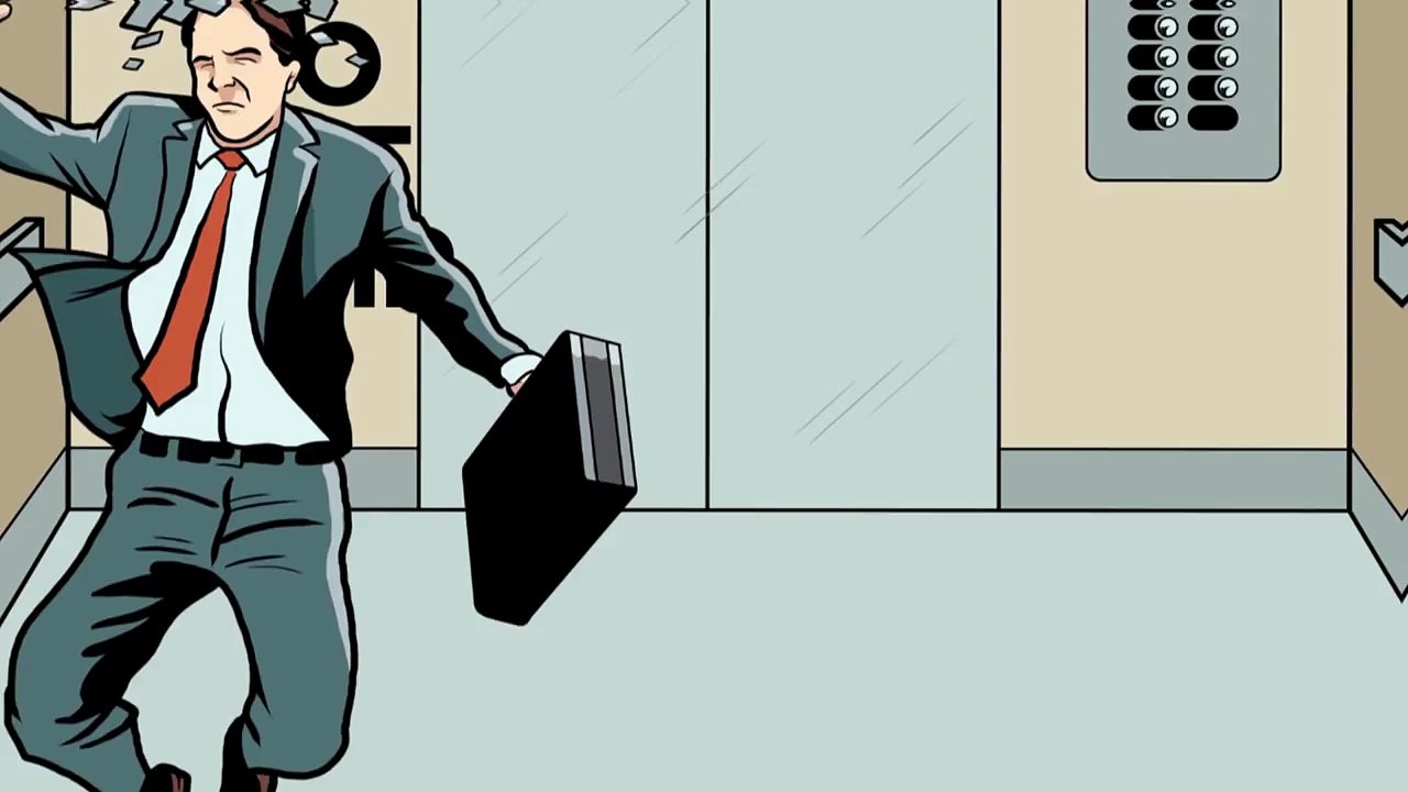 How to survive in a free falling elevator