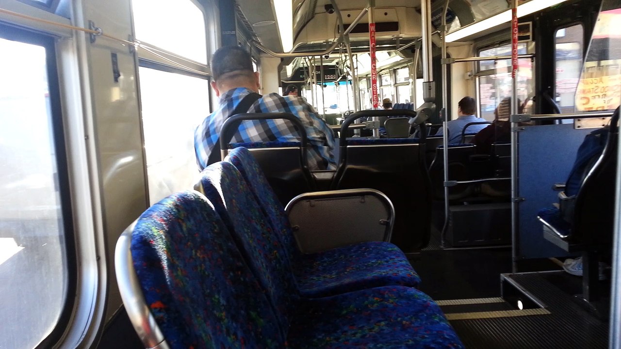 Metro transit articulated bus ride 2013