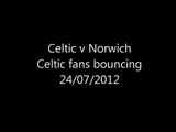 Celtic v Norwich. Celtic fans Bouncing. 24/07/2012