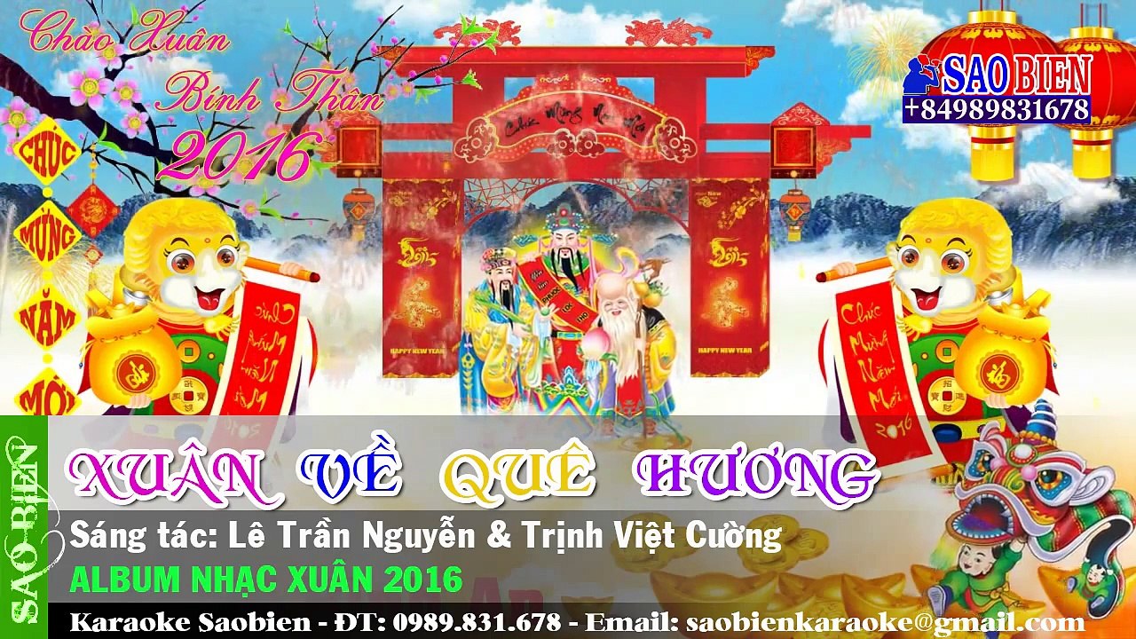 Karaoke Xuân Về Quê Hương (Nhạc Xuân)