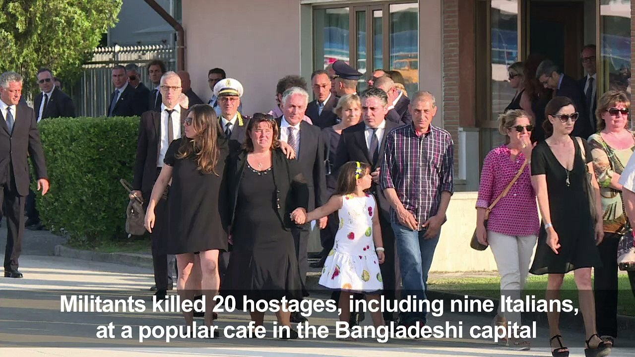 Bodies of murdered hostages returned to Italy after Dhaka attack