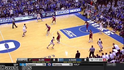 Brandon Ingram Full Highlights 2015.12.28 Duke vs Elon - 26 Pts, 11 Rebs.