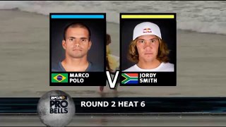 Rip Curl Pro Bells Beach 2010 round 2 Marco Polo x Jordy Smith