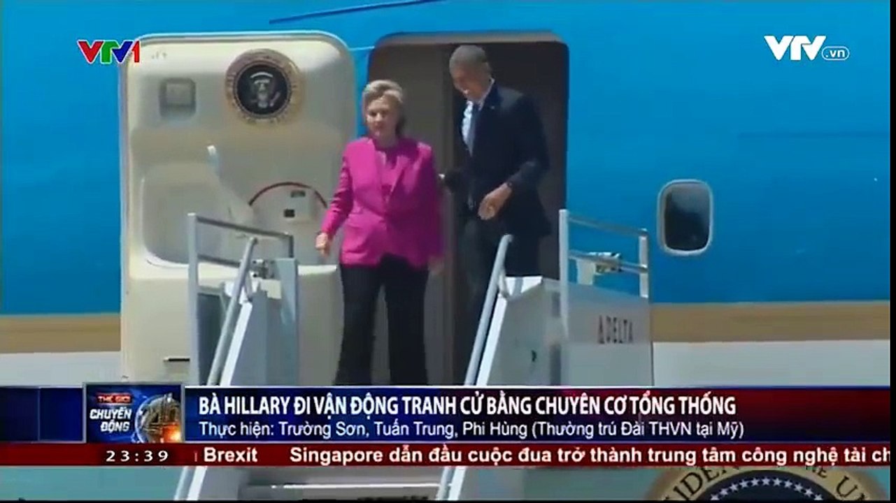 Việc tổng thống Obama cho bà Hilary đi cùng chuyên cơ Air Force One từ thủ đô Washington DC tới ...
