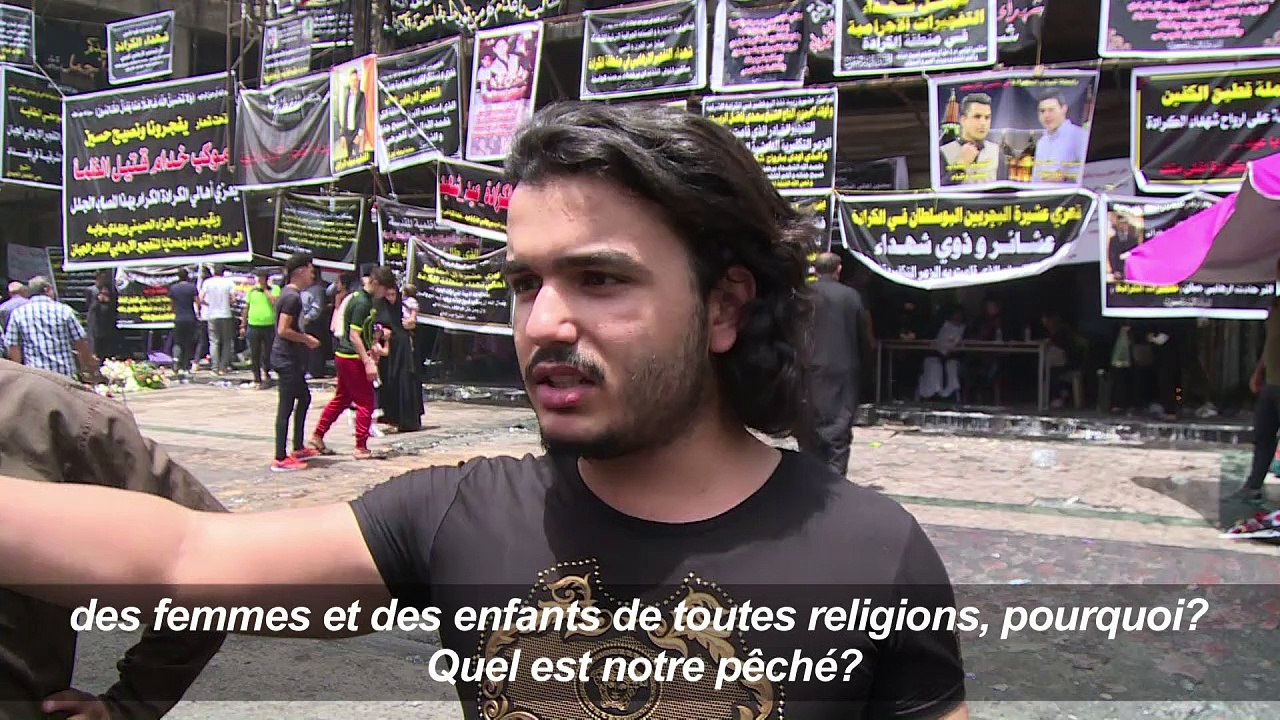 Irak: hommage aux victimes de l'attentat de Bagdad