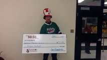 Ottawa Senators Foundation Dec. 28 50/50 winner Ottawa vs Boston