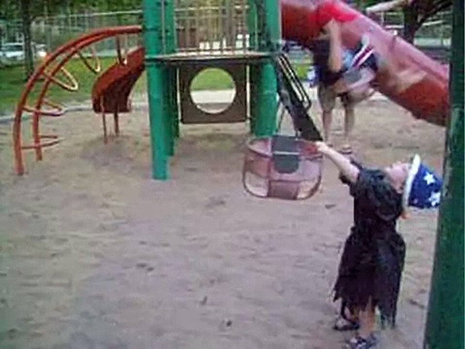 A 3 Year-Old & a Swing